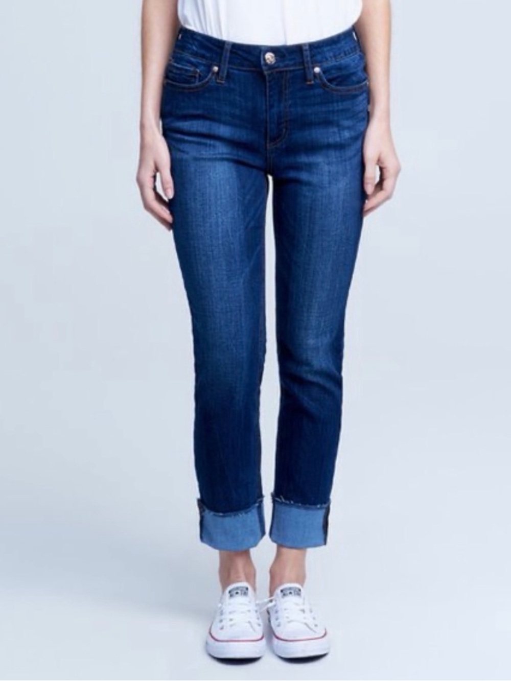 Seven 7 High Rise Slim Straight Jeans - Picture 1 of 9